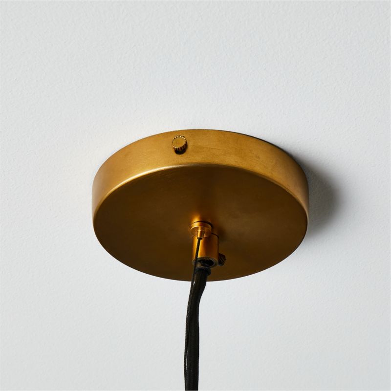 Hammered Brass Dome Pendant Light - image 4 of 11