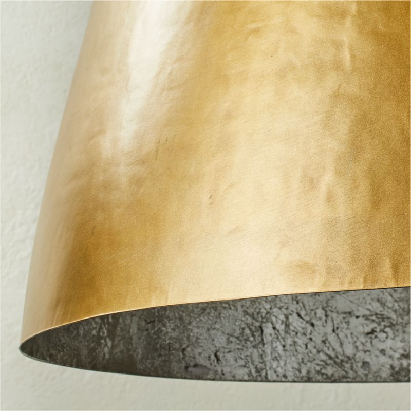 Hammered Brass Dome Pendant Light - image 3 of 11