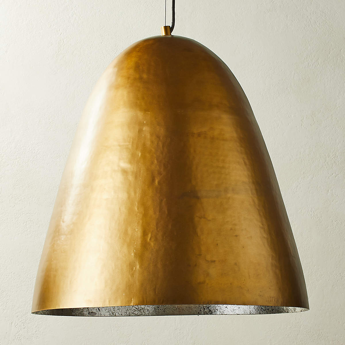 Hammered Brass Dome Pendant Light Reviews CB