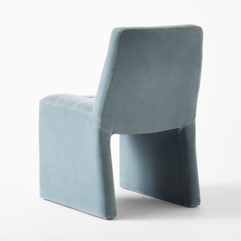 Hank Tufted Light Blue Velvet Dining Chair - image 7 of 9