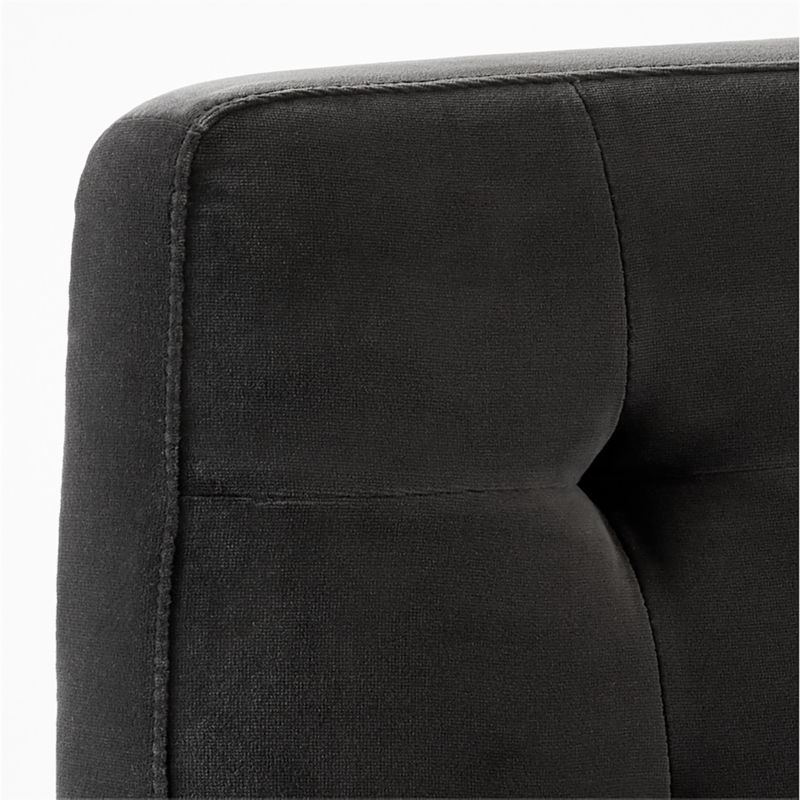 Hank Tufted Charcoal Grey Velvet Dining Chair - image 9 of 10