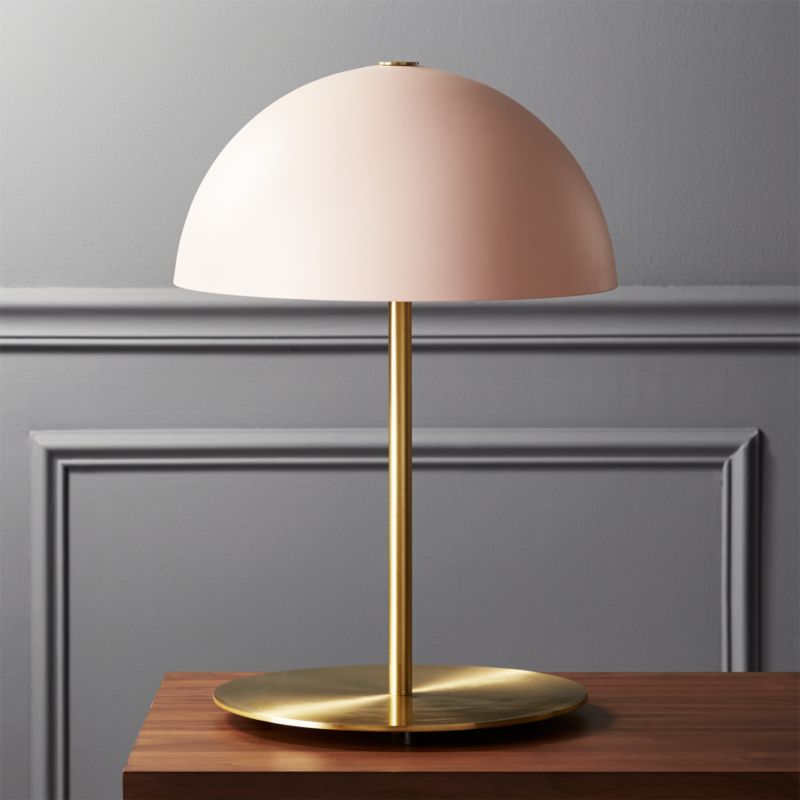 Metal Lamps Cb2 Hanna Pink Table Lamp