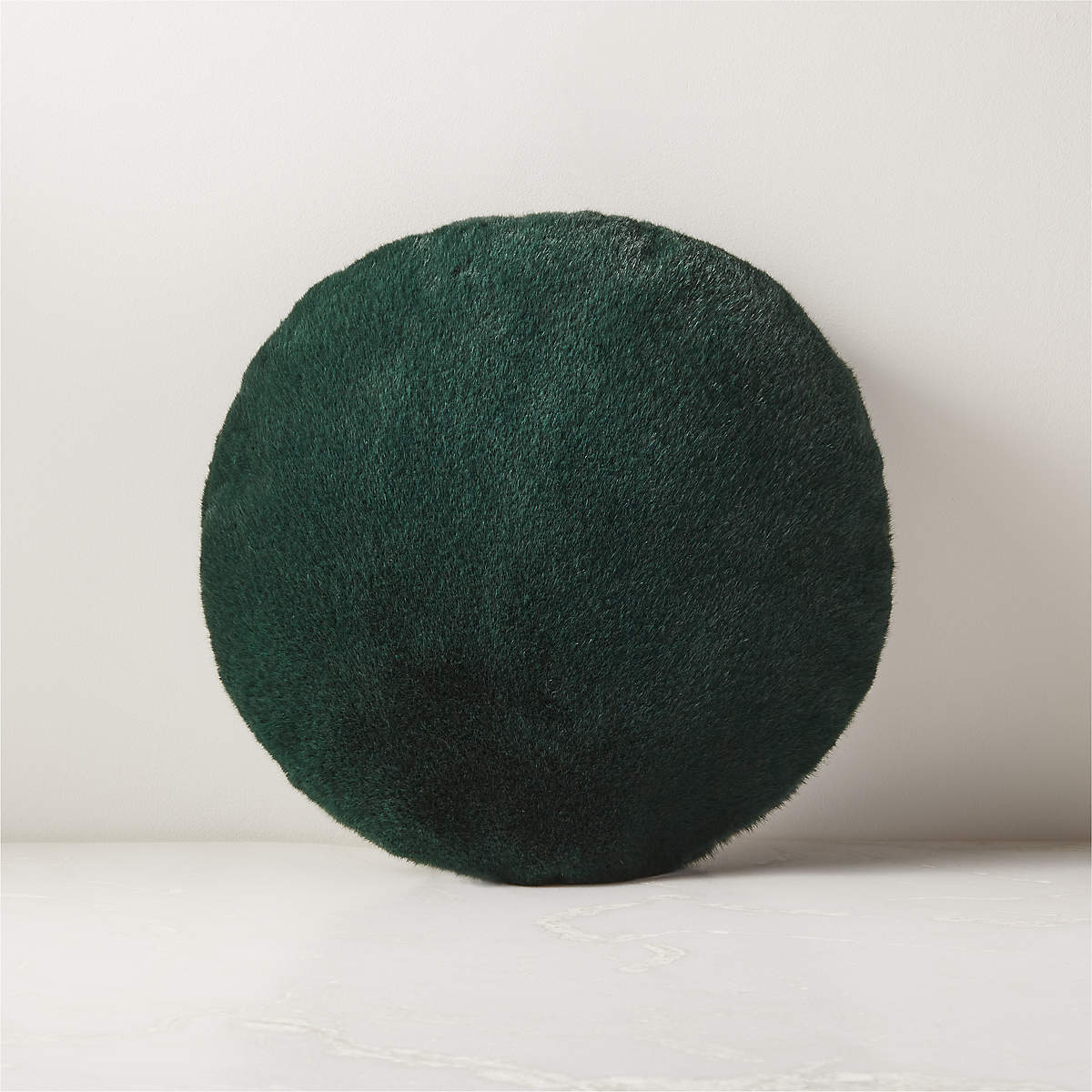 Harlee Round Green Modern Throw Pillow + Reviews CB2 Canada