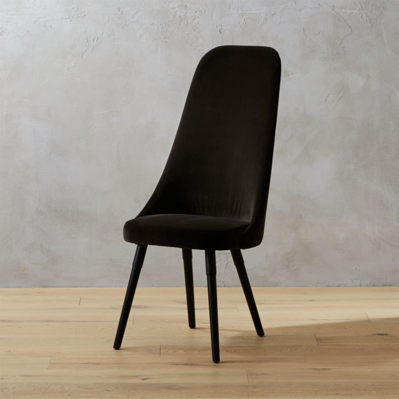 Velvet Furniture Cb2 Harlow Mink Velvet Chair