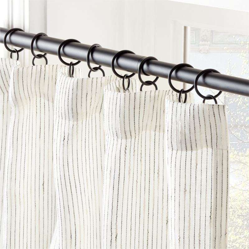 Harlow Striped Linen-Blend Sheer Window Curtain Panel 48"x108" - image 4 of 5