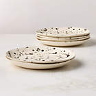 Harper Black and White Splatter Dinner Plates Set of 6