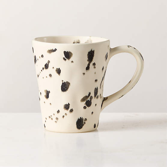 Harper Black and White Splatter Mug