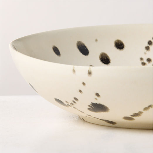 Harper Black and White Splatter Pasta Bowl