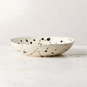 Swirl Black and White Serving Bowl by Jennifer Fisher