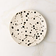 Harper Black and White Splatter Dinner Plates Set of 6