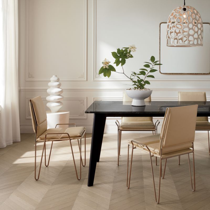 Harper black dining table sale