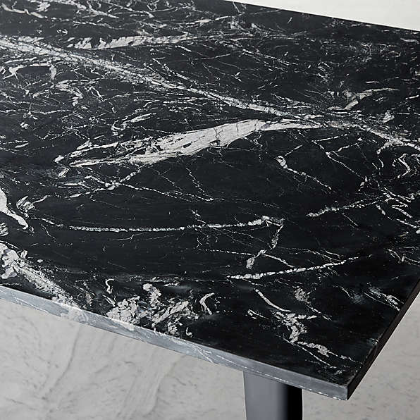 large black marble dining table