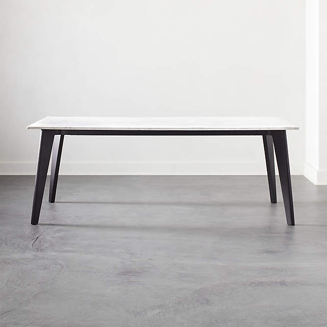 Dining Table With Marble Top Reviews, Crate And Barrel Marble Dining Table