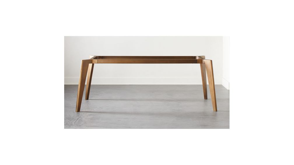 Harper Brass Dining Table Base + Reviews CB2 Canada