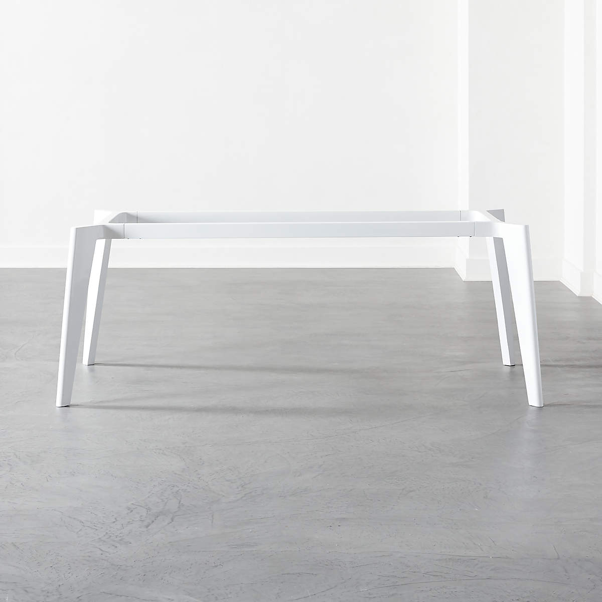 Harper White Dining Table Base + Reviews CB2 Canada