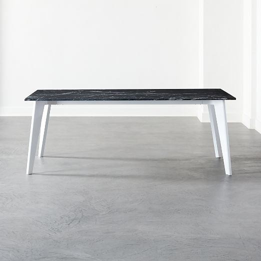 marble dining tables CB2