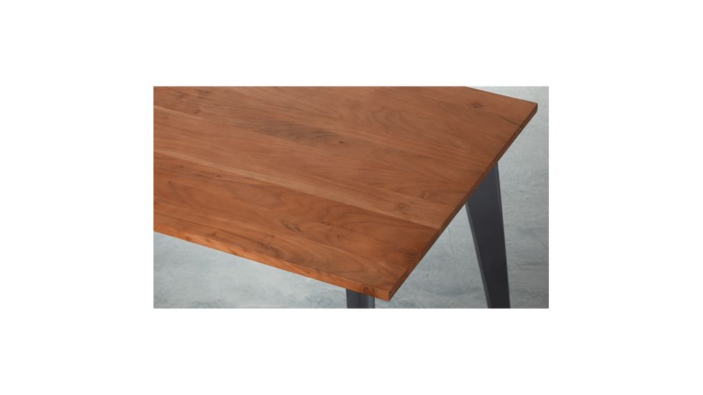 Brown Varnished Wood Kitchen Table Countertops 