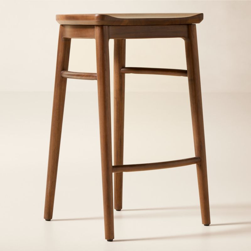 Harrington Walnut Counter Stool by Todd Snyder - image 2 of 6