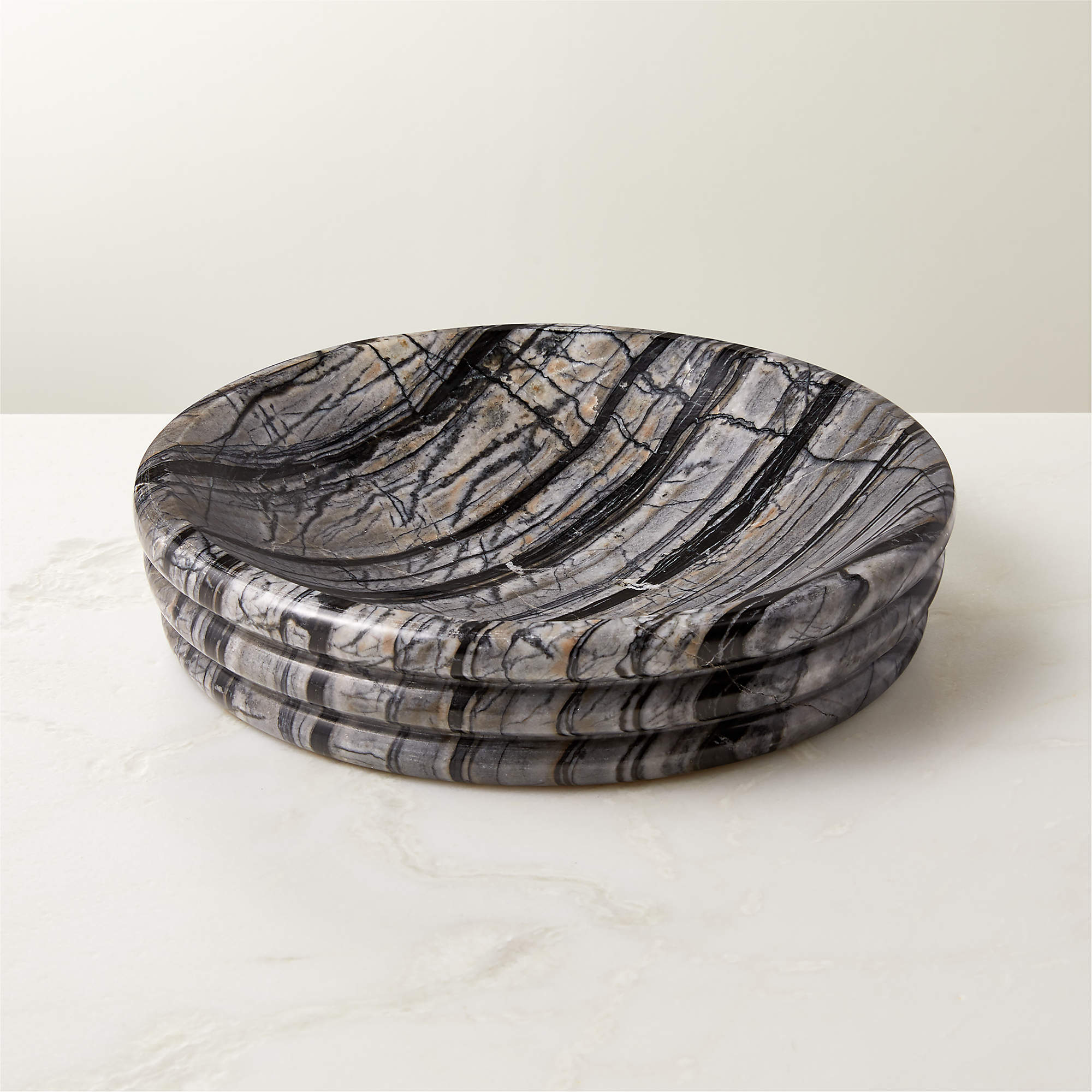 Hart Black Marble Bowl CB2