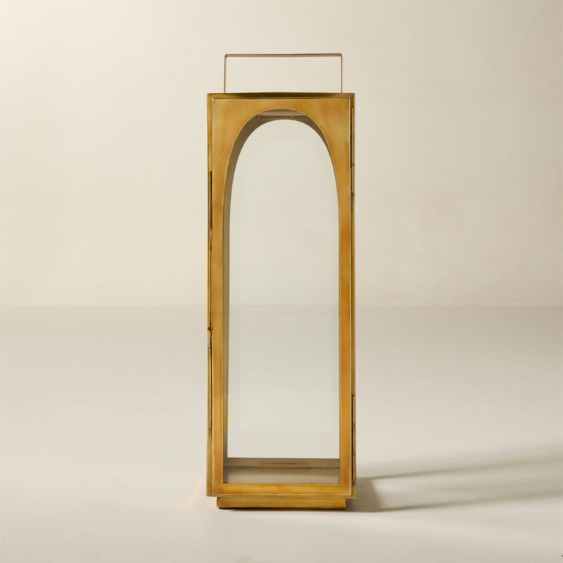 Hastings Aged Brass Outdoor Lantern 32.75" - image 1 of 5