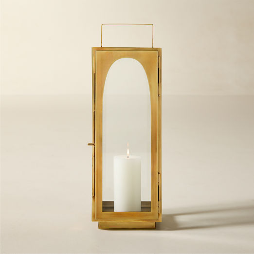 Hastings Aged Brass Outdoor Lantern 21.5"