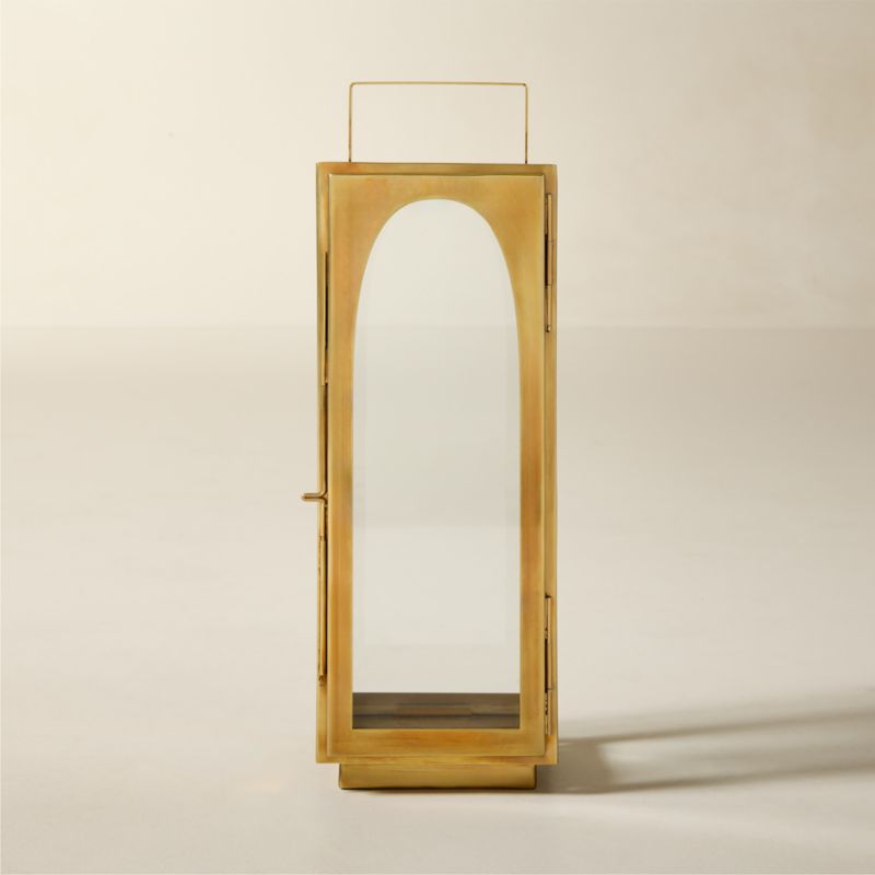 Hastings Aged Brass Outdoor Lantern 21.5" - image 1 of 5