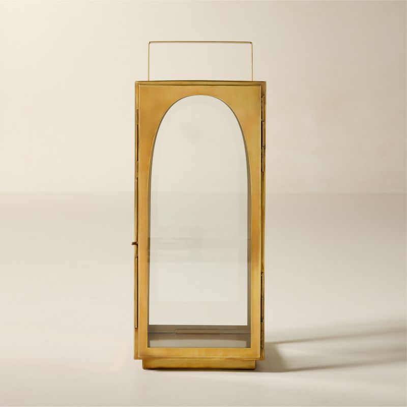 Hastings Aged Brass Outdoor Lantern 26.5" - image 1 of 5