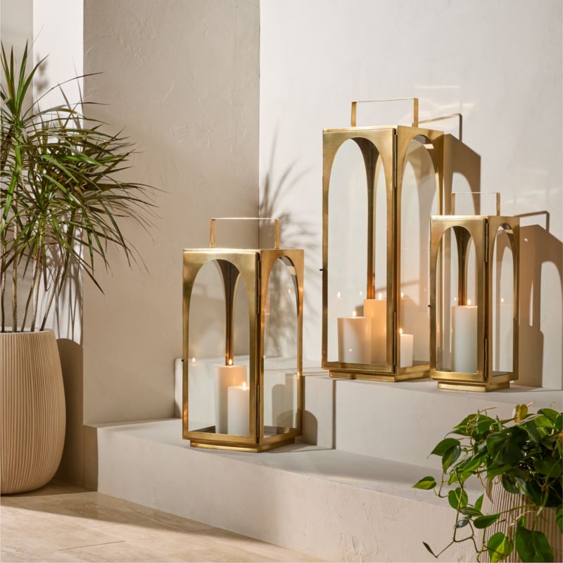 Hastings Aged Brass Outdoor Lantern 21.5" - image 4 of 5