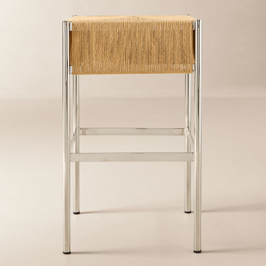 Haulm Natural Danish Cord Bar Stool by Kravitz Design