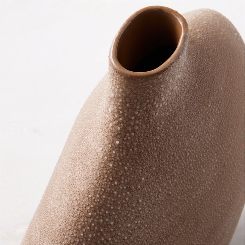 Haute Tan Ceramic Vase Short - image 3 of 8