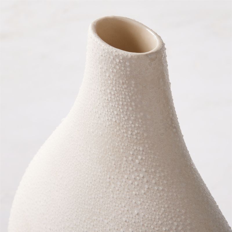 Haute Warm White Ceramic Vase Tall - image 3 of 9