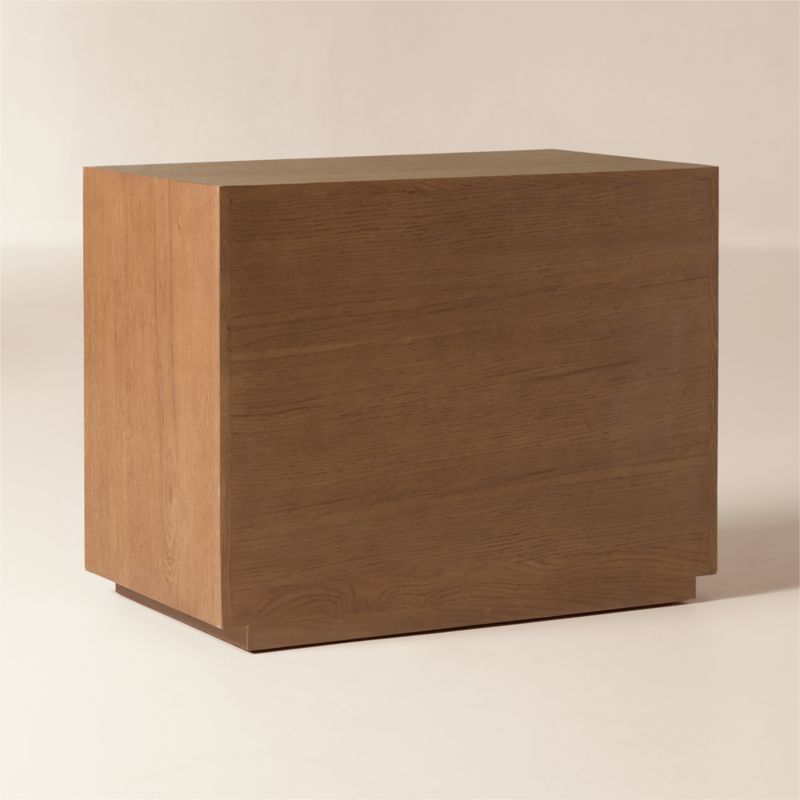 Hawk 32" Carved White Oak 2-Drawer Nightstand - image 5 of 7