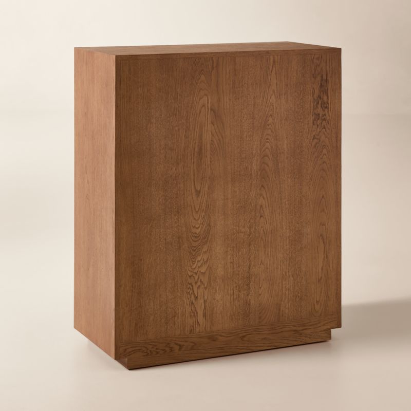 Hawk 32" Carved White Oak Entryway Cabinet - image 5 of 8