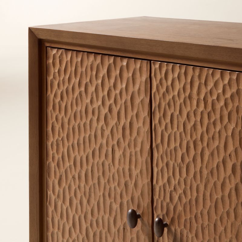 Hawk 96" Carved White Oak Credenza - image 6 of 7