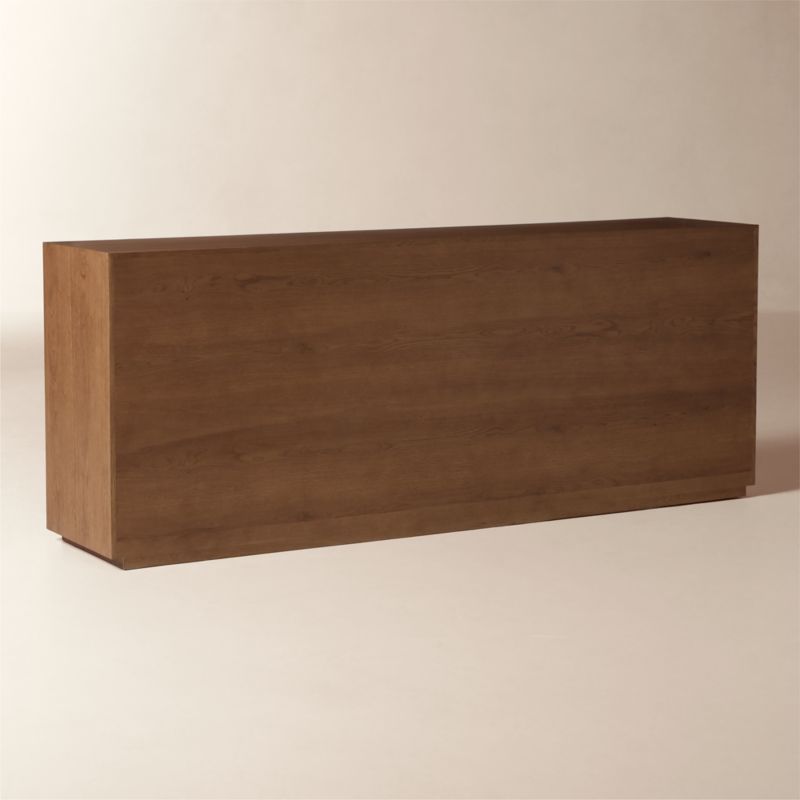 Hawk 90" Carved White Oak 9-Drawer Dresser - image 4 of 8