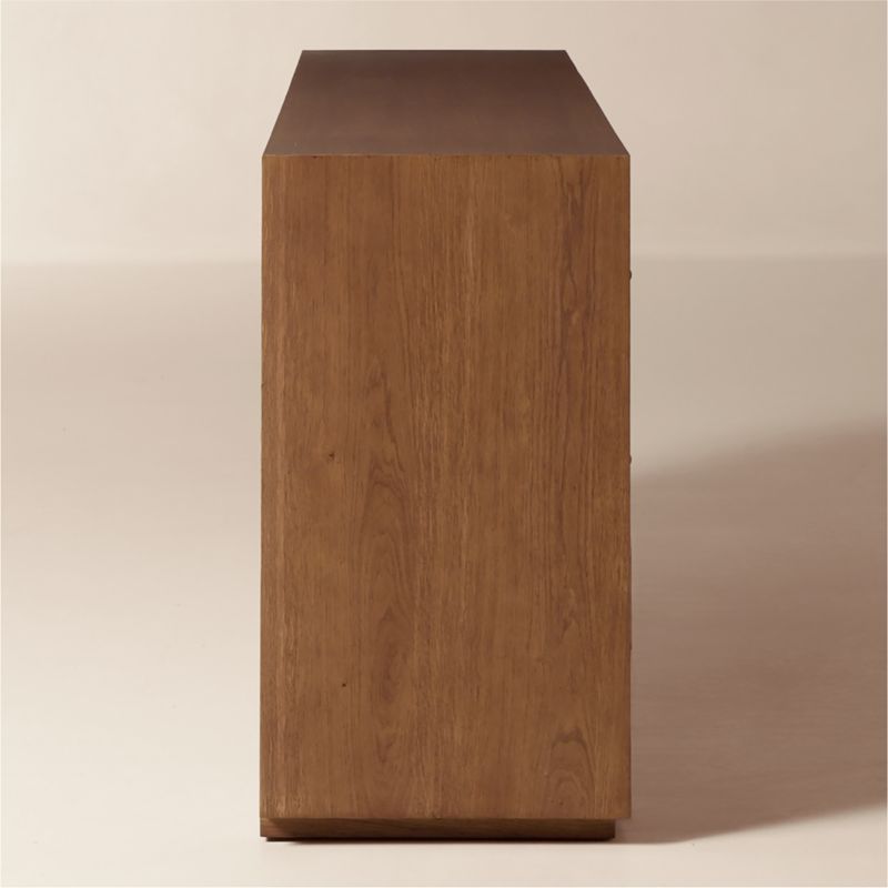 Hawk 90" Carved White Oak 9-Drawer Dresser - image 3 of 8