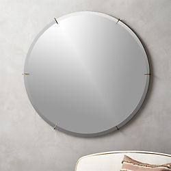 Modern Floor And Wall Mirrors Round Square More Cb2 Hawk Round Wall Mirror 36