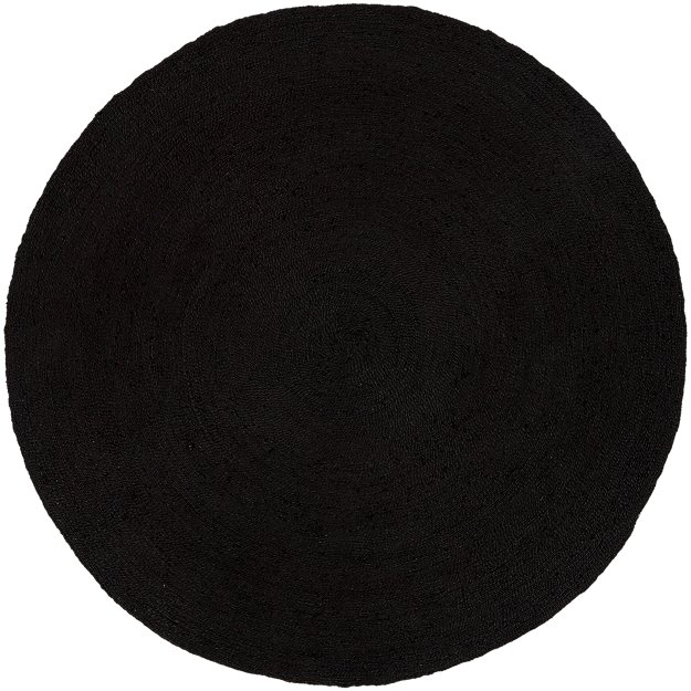 Hawking Round Black Jute Rug 8 Reviews Cb2
