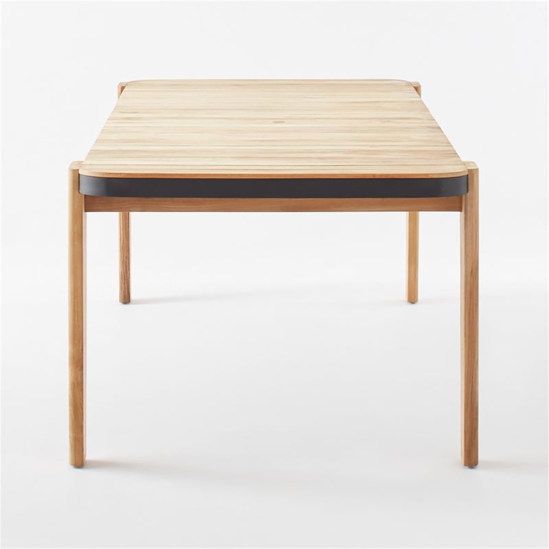 Hazel 113" Teak Outdoor Dining Table - image 6 of 11