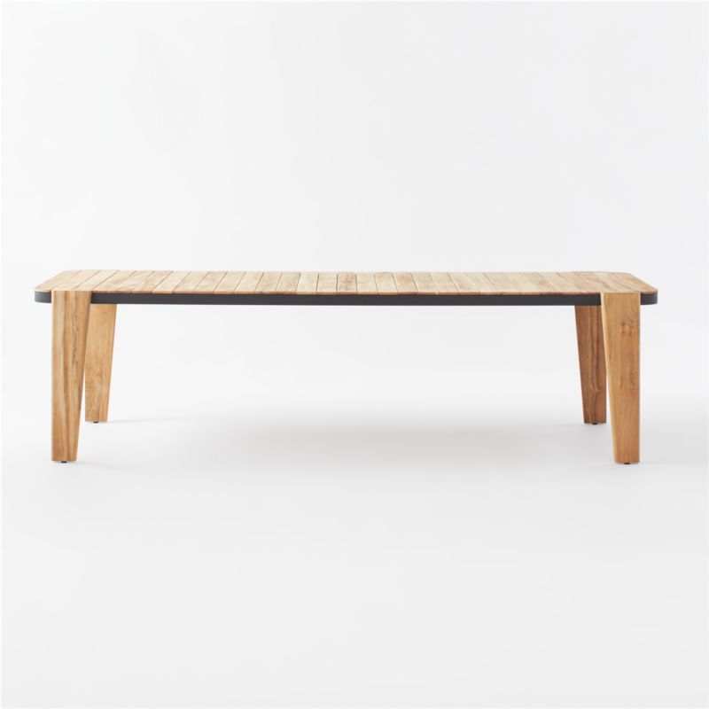 Hazel 113" Teak Outdoor Dining Table - image 4 of 11