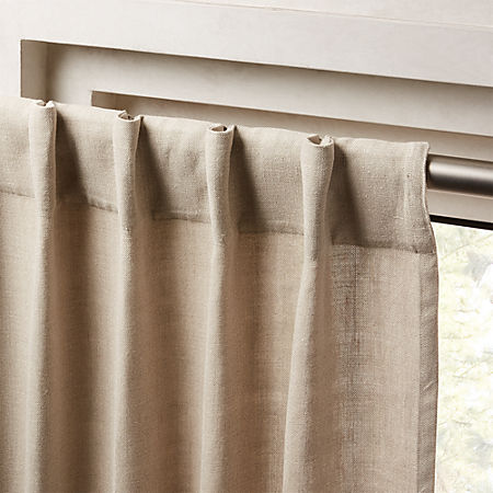 linen curtain panels white