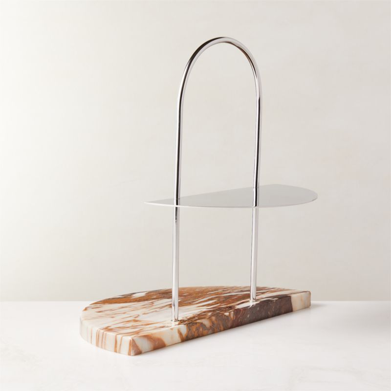 Helene Marble Tiered Serving Stand - image 0 of 6