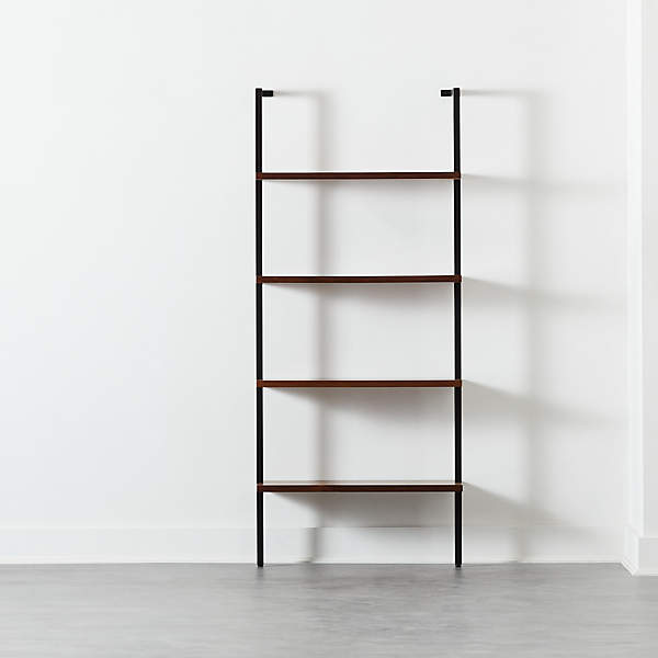 Cb2 Black Bookshelf 54 Off, Stairway Black Wall Mounted Bookcase