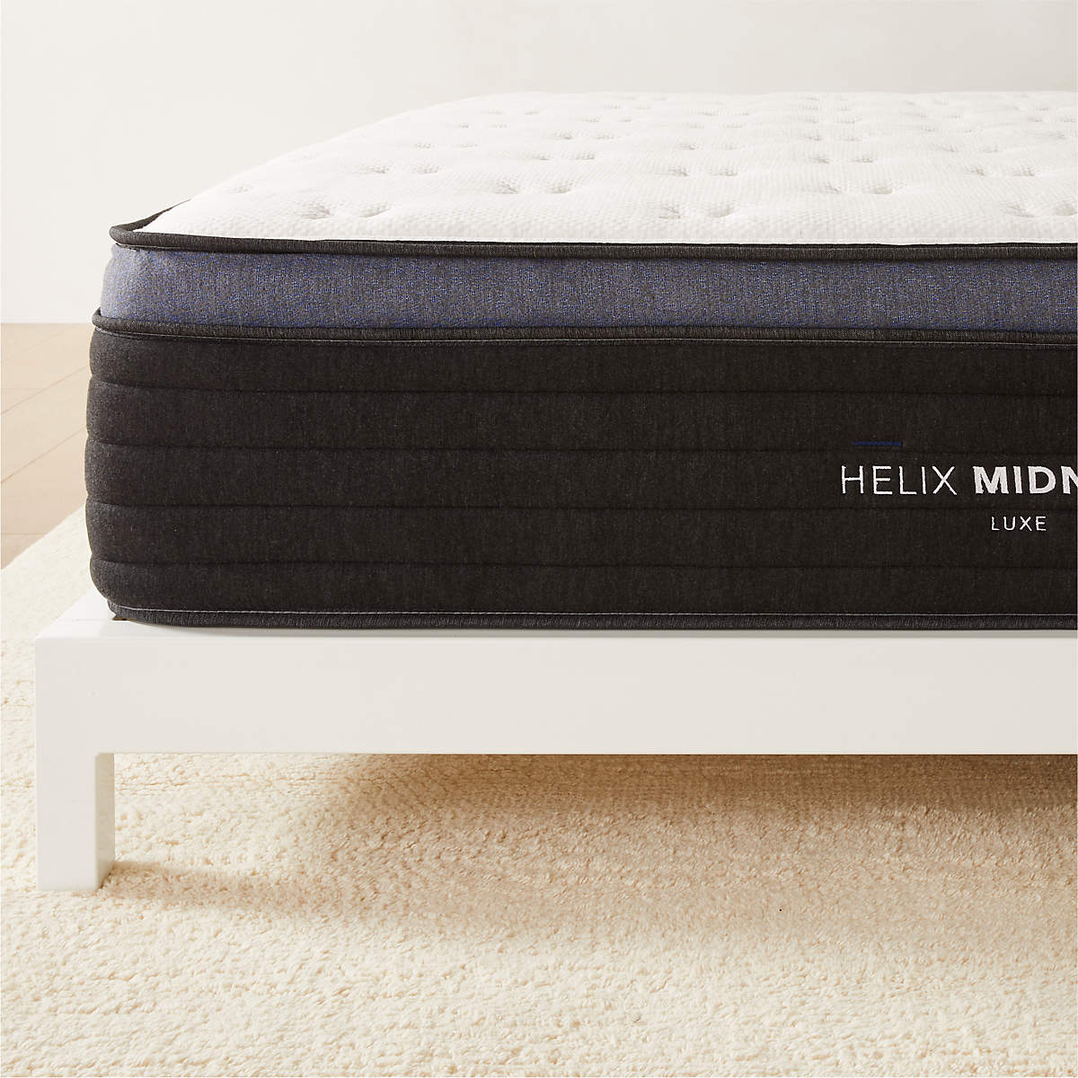 Helix Luxe Midnight MediumFirm Queen Mattress + Reviews CB2
