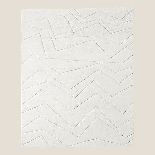 Helmi Hand-Knotted Warm White New Zealand Wool Area Rug 9'x12'