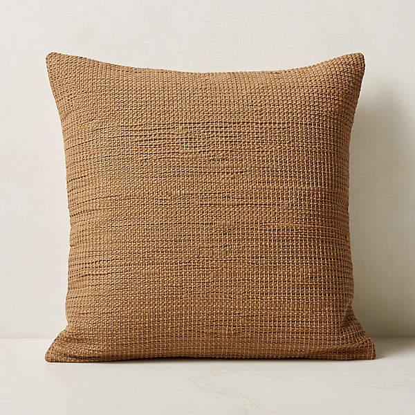 Woven Leather Cushion Cover