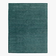 Henry Handloomed Blue Wool Area Rug 8'X10'
