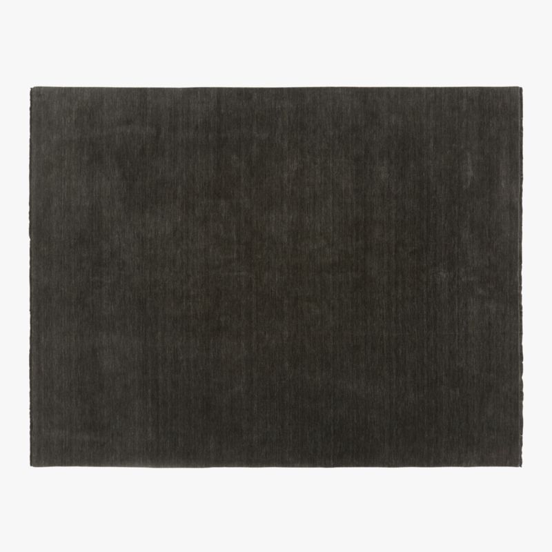 Henry Handloomed Charcoal Grey Wool Area Rug 8'x10' - image 0 of 5