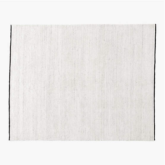 Henry Handloomed Black and White Wool Area Rug 8'x10'