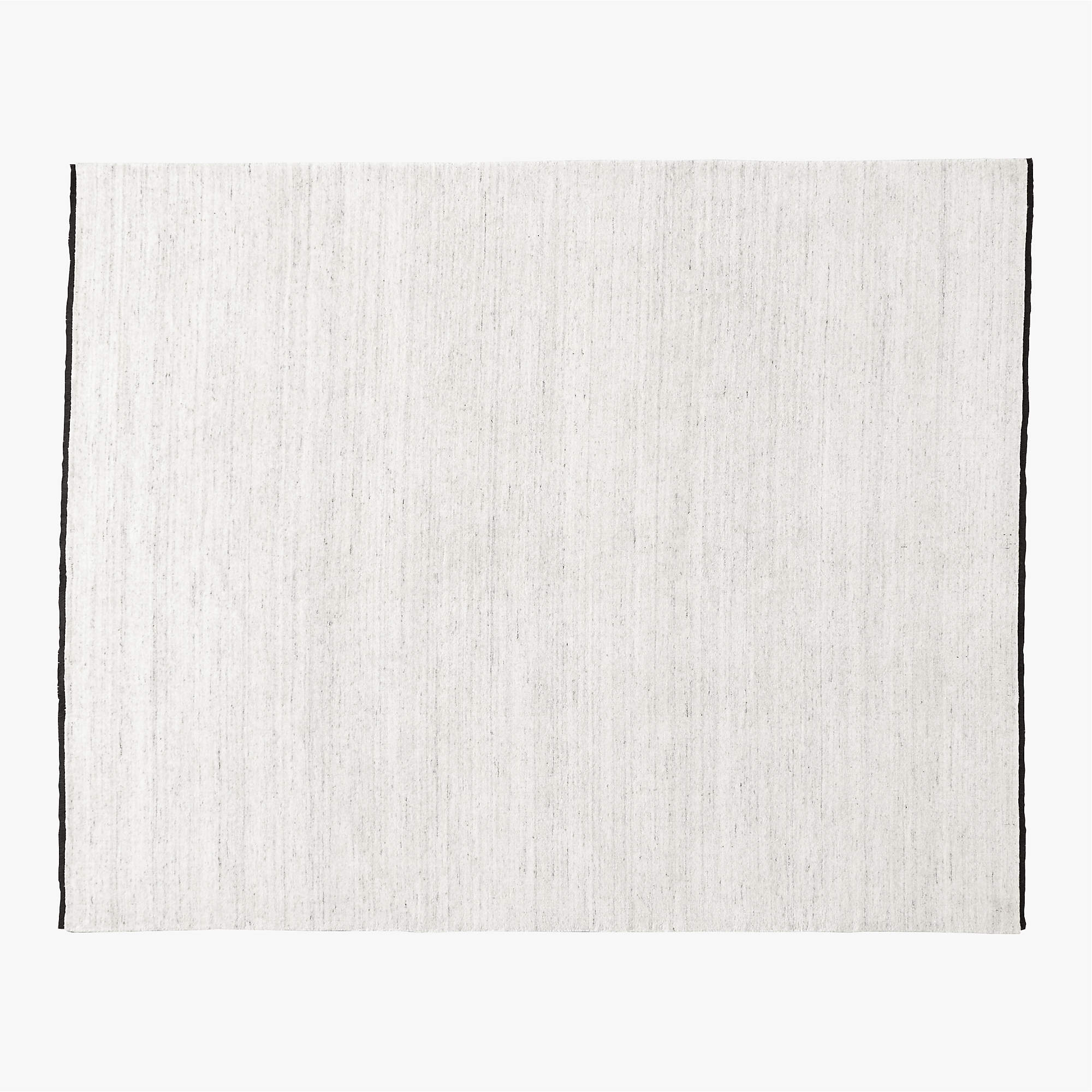 Henry Handloomed Black and White Wool Area Rug 8'x10' + Reviews CB2